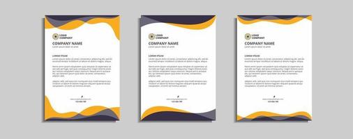 modernes Corporate-Briefkopf-Template-Design vektor