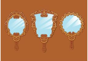 Vintage Hand Mirror Vectors