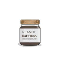 Mini-Flaschenvorlage mit Flaschenverschluss-Design für Erdnussbutter oder anderes Marmeladen-Verpackungsdesign