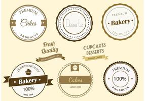 Free Vector Bäckerei Etiketten