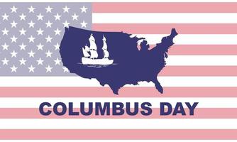 columbus day gratulationskort eller bakgrund. vektor illustration.