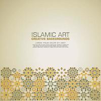 elegant och futuristisk islamisk design gratulationskort bakgrundsmall vektor
