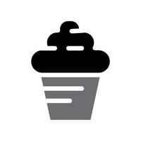 Abbildung Vektorgrafik Cupcake-Symbol vektor