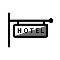 Abbildung Vektorgrafik des Hotelsymbols vektor