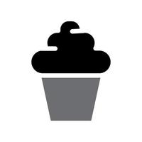 Abbildung Vektorgrafik Cupcake-Symbol vektor