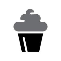 Abbildung Vektorgrafik Cupcake-Symbol vektor