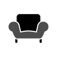 Abbildung Vektorgrafik Sofa-Symbol vektor