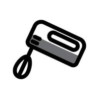 Abbildung Vektorgrafik Handmixer-Symbol vektor