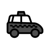 Abbildung Vektorgrafik Taxi-Symbol vektor