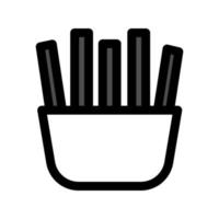 illustration vektorgrafik av pommes frites fransk ikon vektor