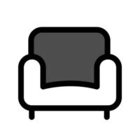 Abbildung Vektorgrafik Sofa-Symbol vektor