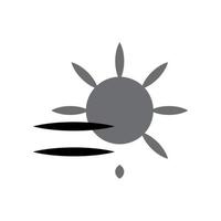 Abbildung Vektorgrafik Nebel Tag Symbol vektor