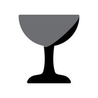 Abbildung Vektorgrafik von Weinglas-Symbol vektor