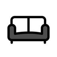 Abbildung Vektorgrafik Sofa-Symbol vektor