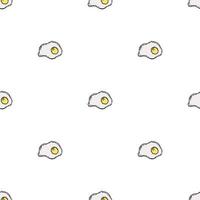 seamless mönster med ägg ikoner. färgad ägg bakgrund. doodle vektor illustration med ägg ikoner