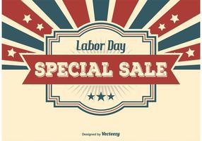 Labor day sale illustration vektor