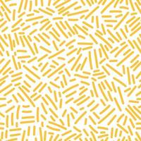 gula linjer seamless mönster i doodle stil. handritad konfetti oändliga tapeter. vektor