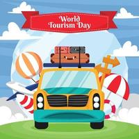fira World Tourism Day koncept vektor