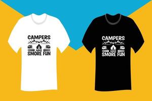 campare har smore rolig t-shirtdesign vektor