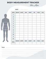 Körpermaß-Tracker für Männer, Gewichtsverlust-Tracker