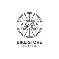 Fahrrad-Shop-Logo-Design-Vektor vektor