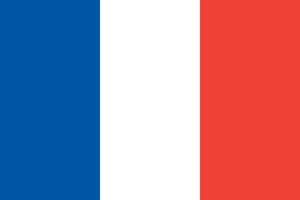 platt illustration av Frankrikes flagga vektor
