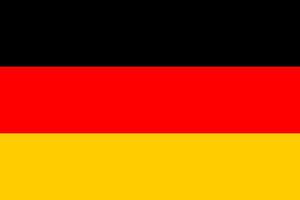 flache illustration der deutschlandflagge vektor