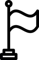 Symbol für die Flaggenlinie vektor