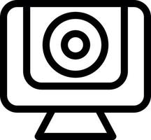 Webcam-Liniensymbol vektor