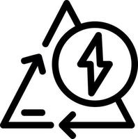 Symbol für die Energieleitung recyceln vektor