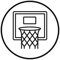 Basketballkorb-Ikonenstil vektor