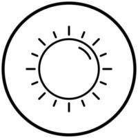 Sonnensymbol-Stil vektor