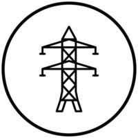 Symbolstil für elektrische Energie vektor