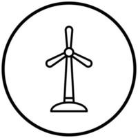 Windmühlensymbol-Stil vektor