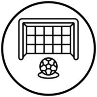 Fußball-Freistoß-Icon-Stil vektor