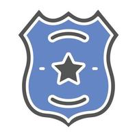 Polizeiabzeichen-Icon-Stil vektor