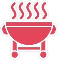 BBQ-Grilll-Icon-Stil vektor