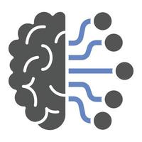 Gehirn-Icon-Stil vektor