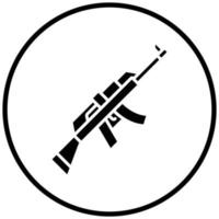 Gewehr-Icon-Stil vektor