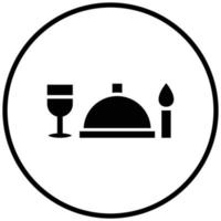 Abendessen-Icon-Stil vektor