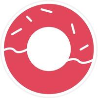 Donut-Symbol-Stil vektor