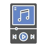 Musik-Player-Icon-Stil vektor