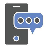 SMS-Marketing-Icon-Stil vektor
