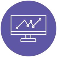 Symbolstil für Webanalysen vektor