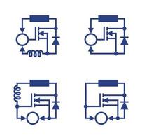 elektronisk krets design illustration vektor