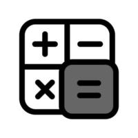 Illustrationsvektorgrafik des Taschenrechner-Icon-Designs vektor