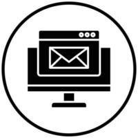 Symbolstil für E-Mail-Marketing vektor