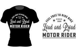 motorcykel t-shirt design ride bike life t-shirt design vektor