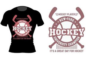 t-shirt för hockeyspelare, ishockeytröja vektor