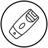 Elektrorasierer-Icon-Stil vektor